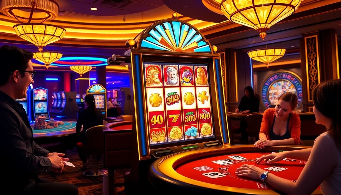 Nikmati permainan slot Olympus dalam suasana kasino mewah yang penuh kegembiraan.