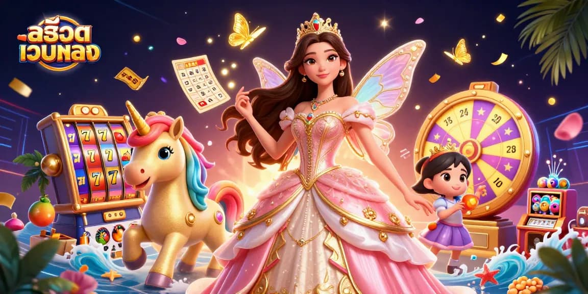 Engage with สล็อตเว็บตรง gaming as a glamorous character spins the slots and wins prizes.