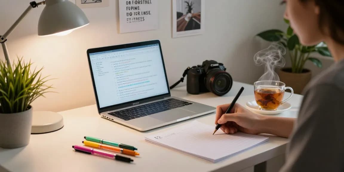 Buy lined K2 spice paper creatively displayed in an inviting workspace with vibrant stationary.