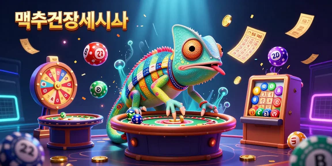 먹튀검증사이트에서 안전한 베팅을 즐기는 도박 환경을 간직한 재미있고 생생한 일러스트.
