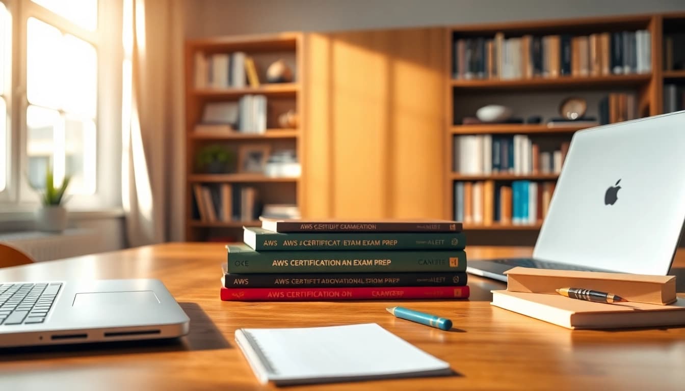 Enhance your AWS exam help skills with focused study materials in a bright environment.