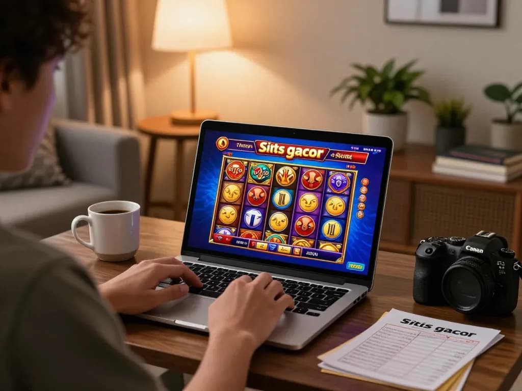 Engaging in online slot games with the latest situs gacor in a cozy home atmosphere.