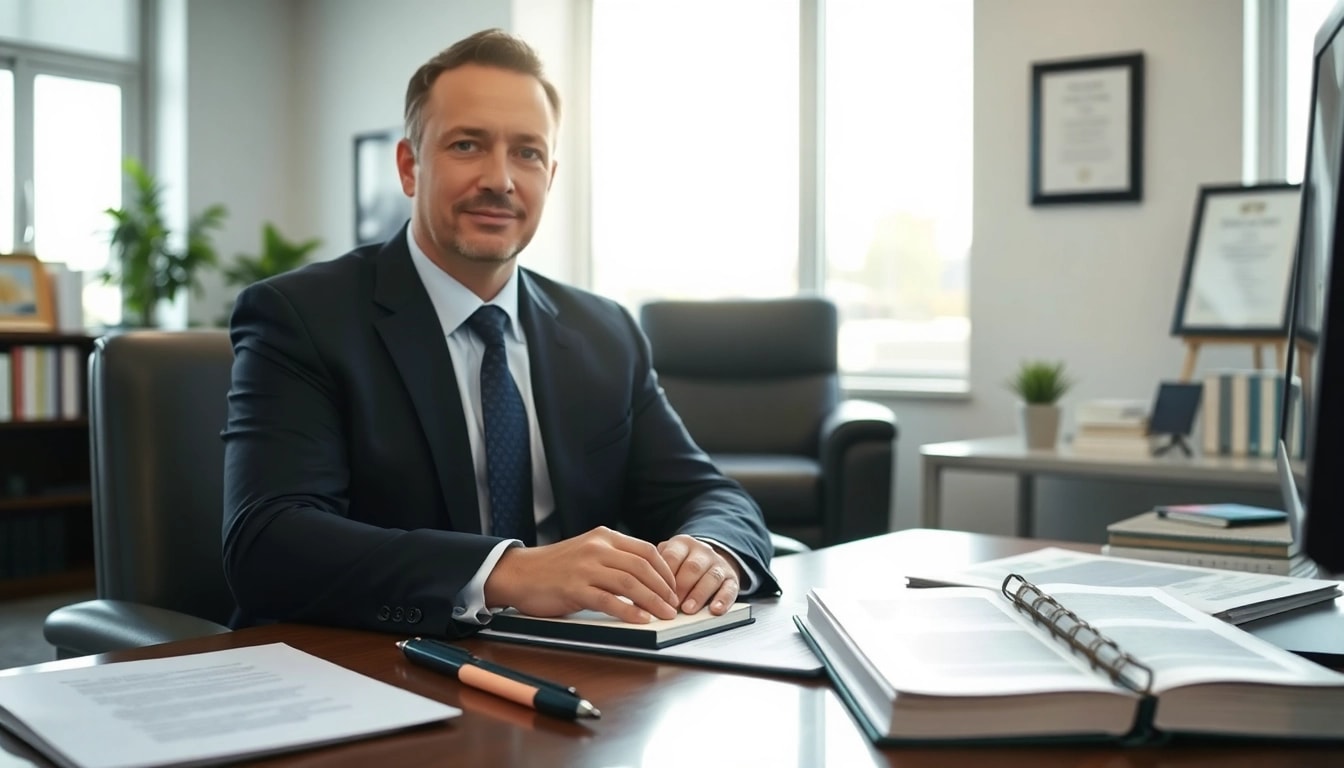 Engaging truck accident attorney Clearwater providing expert legal advice in a professional office.