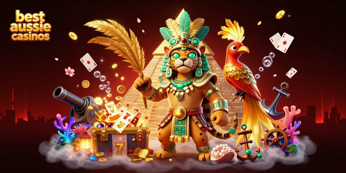 Experience vibrant action at the best Aussie online casinos with thrilling characters and game elements.