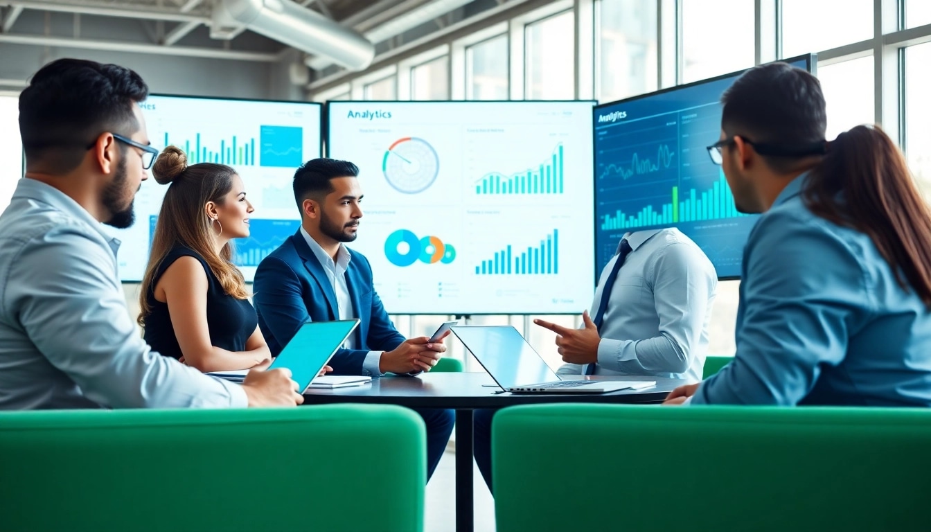 Visualize b2b competitive intelligence in action through a strategic business meeting.