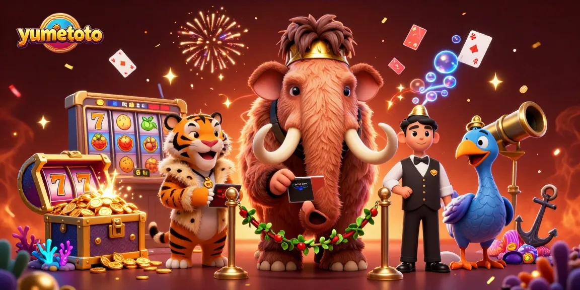 Permainan slot online dengan pengalaman luar biasa di yumetoto yang penuh warna dan harta karun.