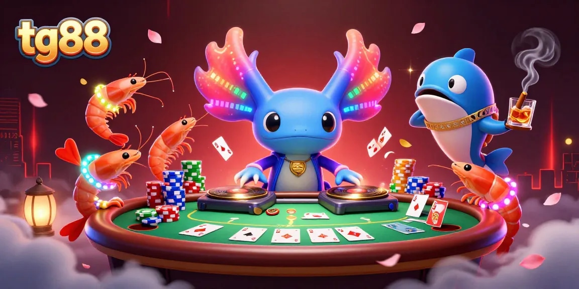 Experience thrilling gaming action at tg88 with vibrant characters and dynamic casino elements.