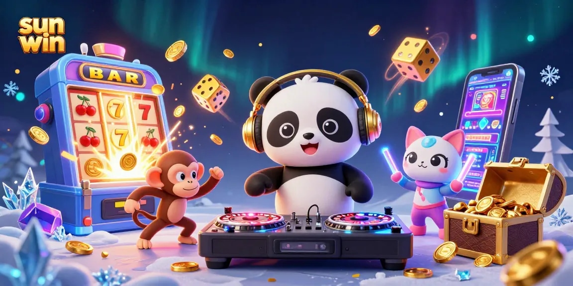 Experience excitement at the sun win online casino with vibrant characters and jackpot thrills.