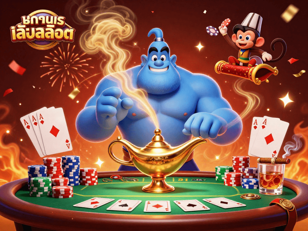 Engage with ทดลองเล่นสล็อต through an exhilarating 3D casino adventure with vibrant characters and elements.