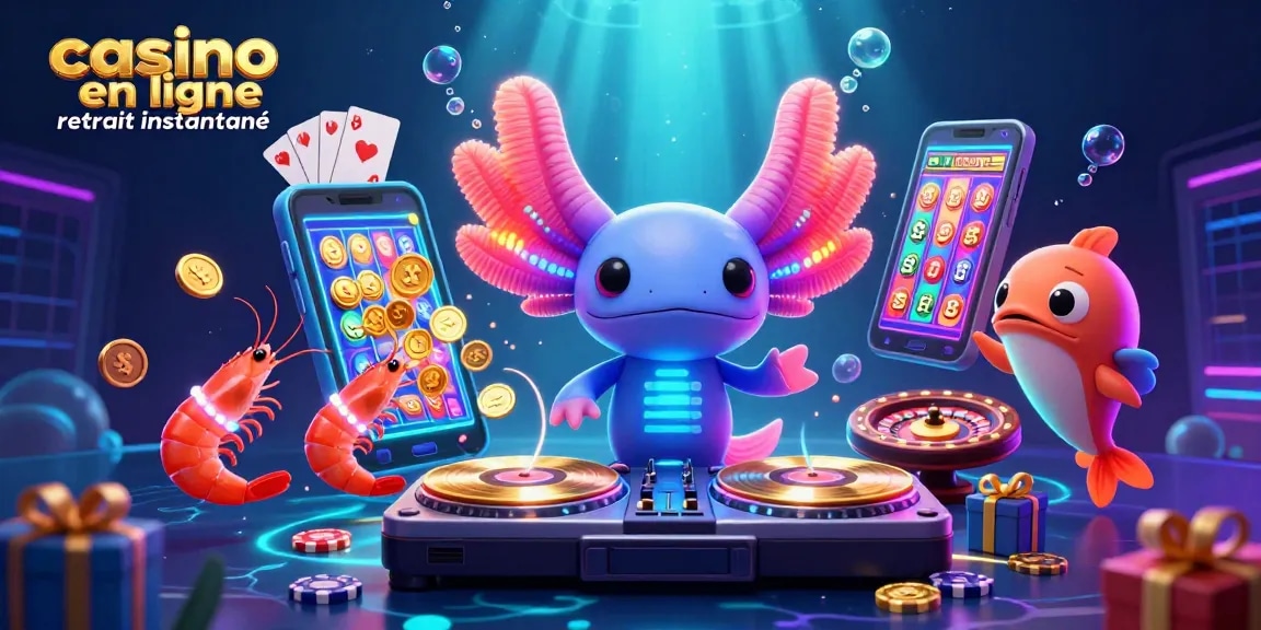 Retirez instantanément vos gains avec la scène colorée d'un casino en ligne retrait instantané.