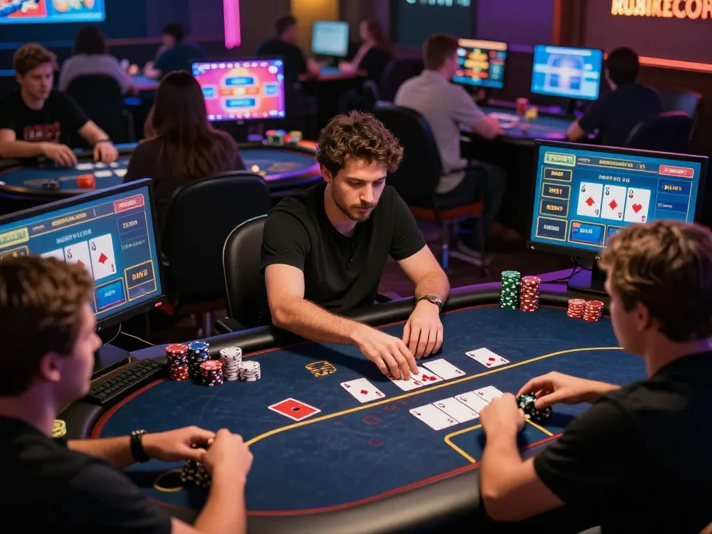 Players engaged in strategic bets at the 789bet online casino, showcasing digital gameplay excitement.