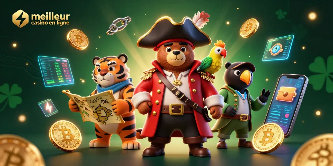 Participez à des moments de plaisir palpitants au meilleur casino en ligne avec des personnages 3D vibrants et des éléments cryptographiques.