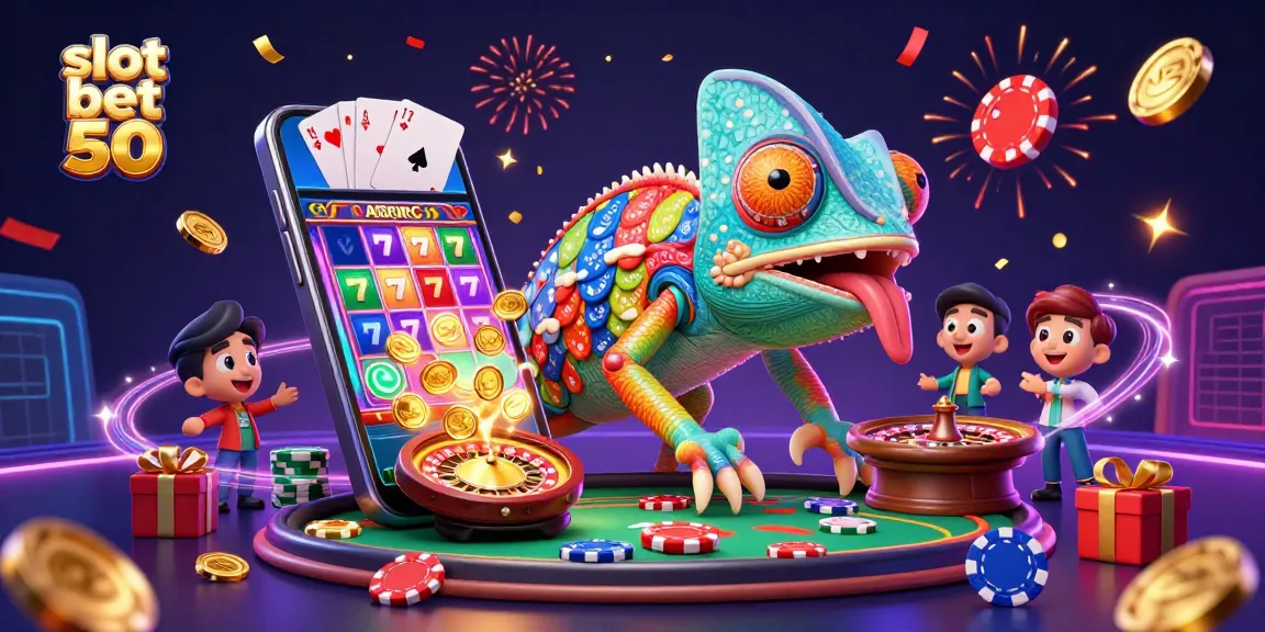 Engage in exciting slot bet 50 action with vibrant 3D casino characters and dynamic gaming elements.