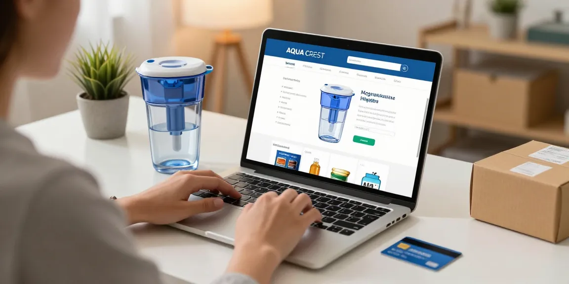 AQUA CREST Magnesium Water Filter for online shopping in 2026, featured in product listings and e-commerce marketplace reviews.