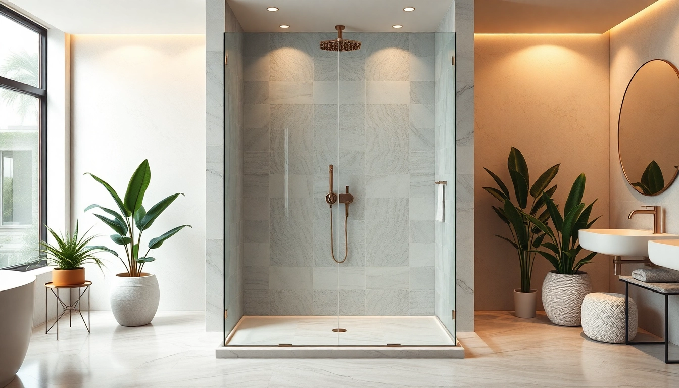 Experience elegant showers Australia with a modern glass enclosure and stylish fixtures.
