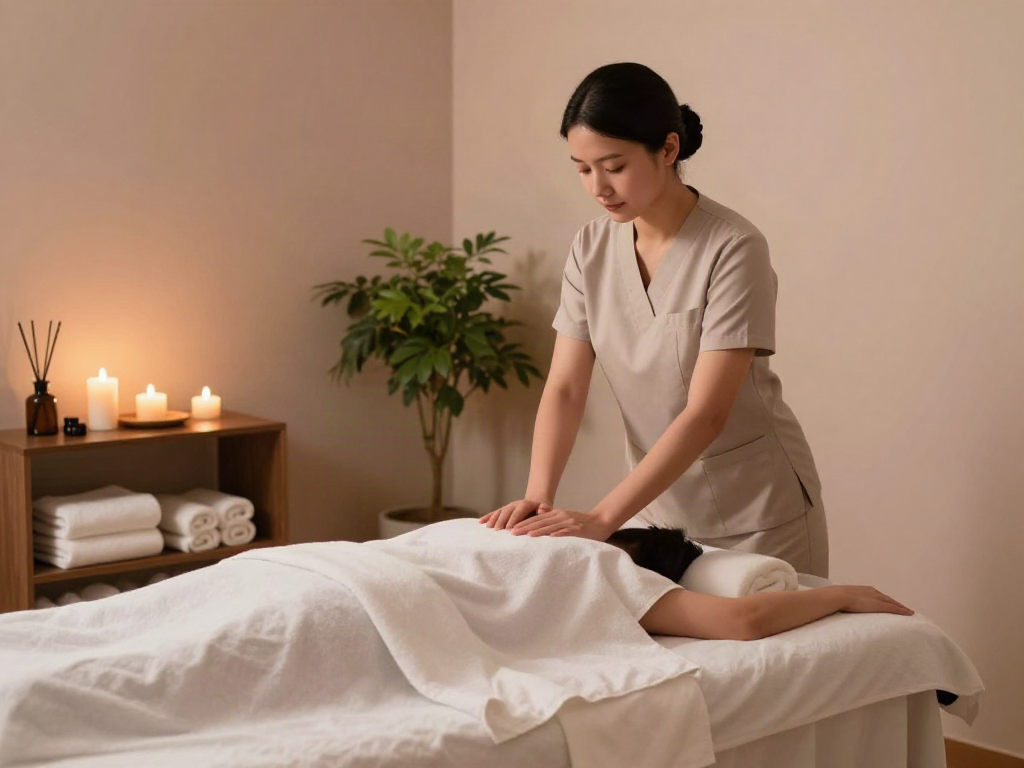 Experience high-quality 고양출장마사지 in a tranquil massage environment with soothing ambiance and skilled therapist.