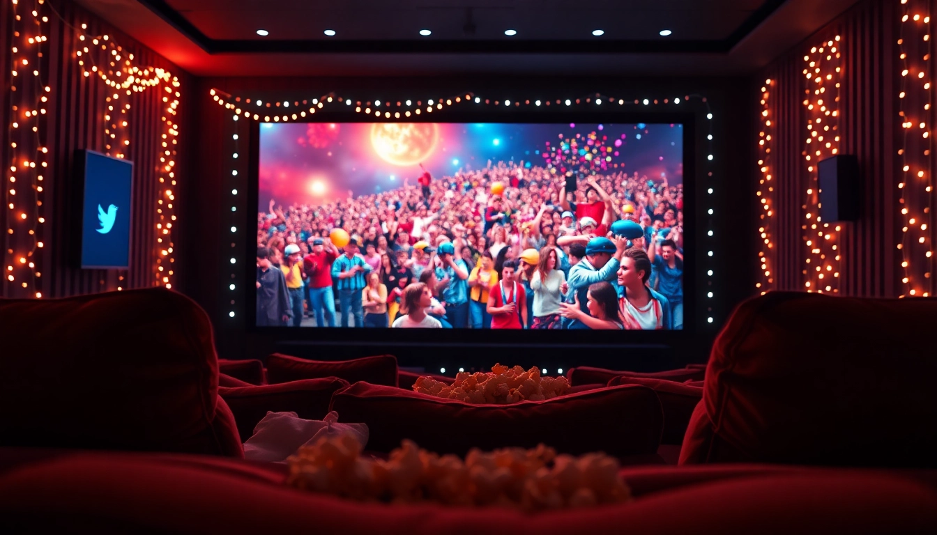 ดูหนังออนไลน์ ในห้องดูหนังที่สะดวกสบายและอบอุ่นกับหน้าจอขนาดใหญ่