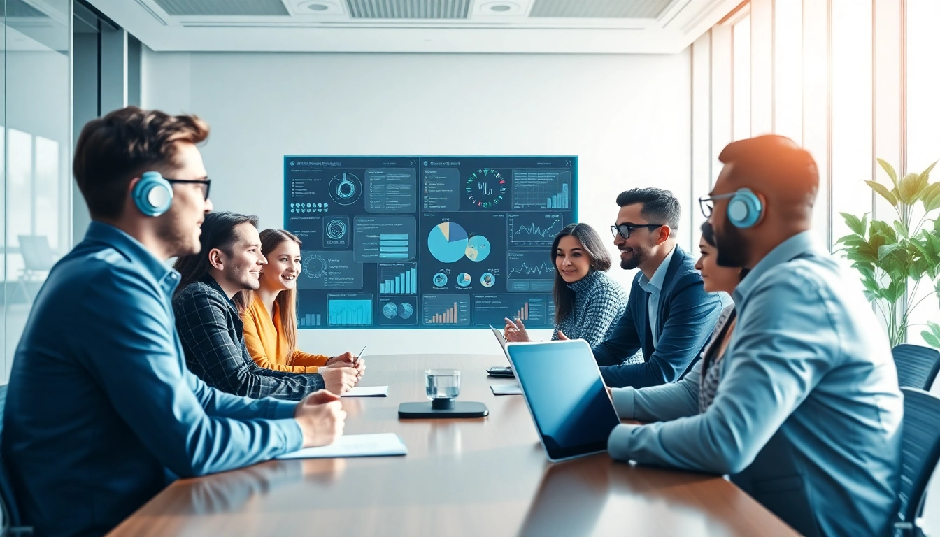 Engaging ai assistant for enterprise teams facilitating teamwork in a modern office setting.