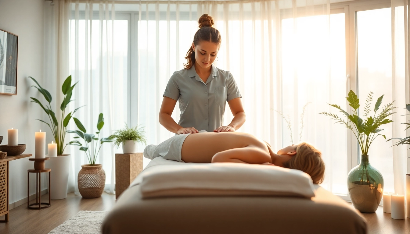 Experience griesbach massage therapy in a relaxing clinic with calming decor and professional atmosphere.