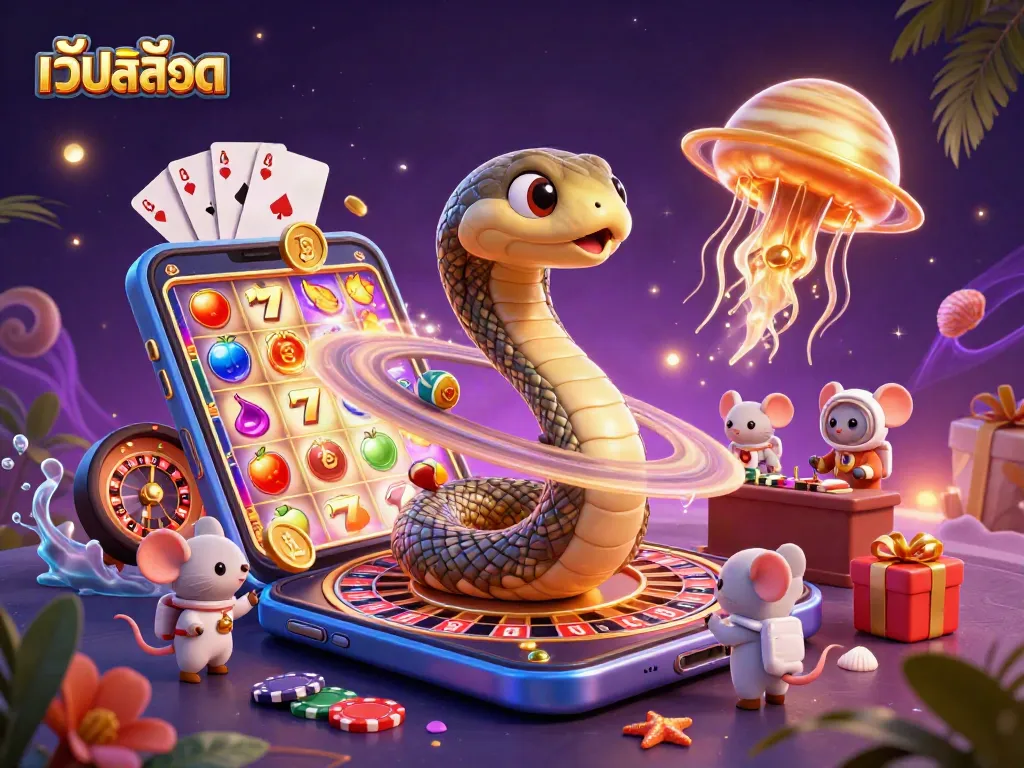 เล่นเกมสล็อตต่างๆ ได้ที่เว็ปสล็อต พบกับสัตว์น้อยนักบินอวกาศเดิมพันในจักรวาลอันงดงาม