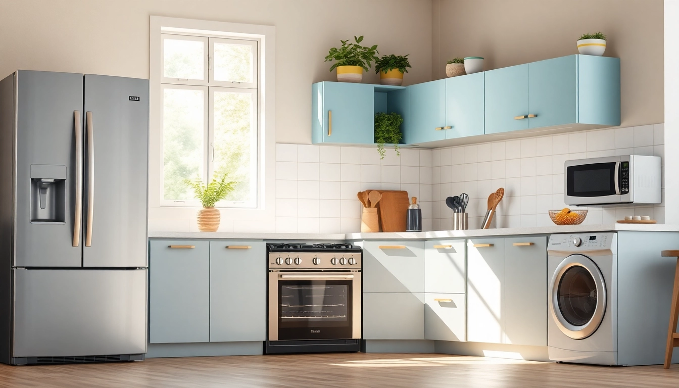 Affordable appliance showcase in a stylish kitchen environment with modern features.