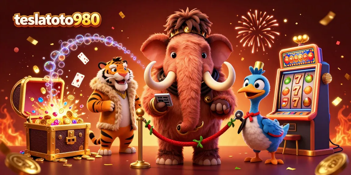 Feel the excitement at teslatoto980 with the woolly mammoth bouncer, VIP saber-tooth tiger, and dodo bird doorman.