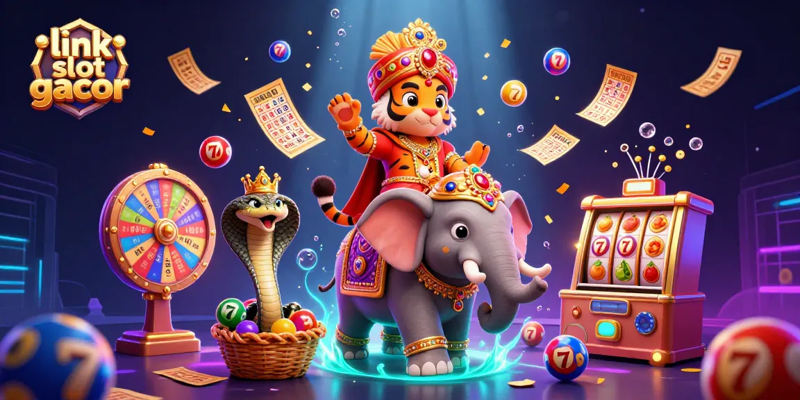 Experience excitement with link slot gacor in a vibrant and dynamic 3D casino scene.