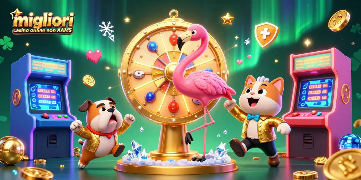 Interagisci con i migliori casino online non AAMS che mostrano elementi e giochi da casinò animati emozionanti