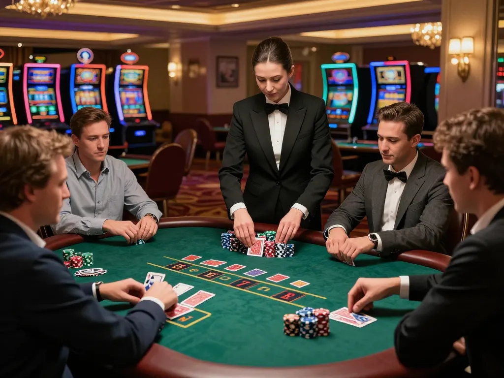 Players strategizing at a blackjack table during a gripping session at 388bet casino.