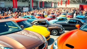 Experience the excitement of the Auto Cars Show showcasing stunning vehicles and enthusiastic crowds.