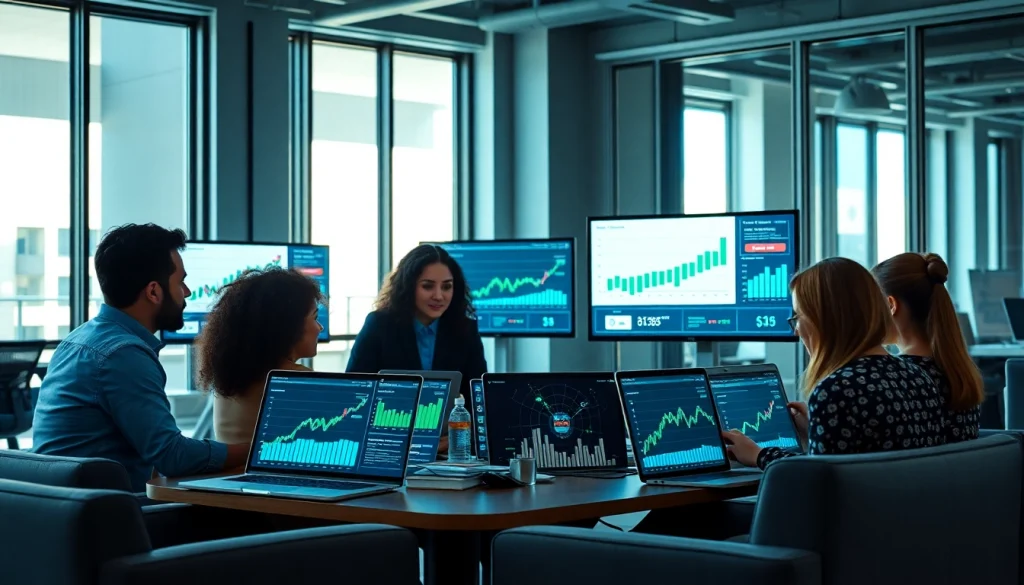 Boost engagement with the facebook smm panel at a modern marketing office.