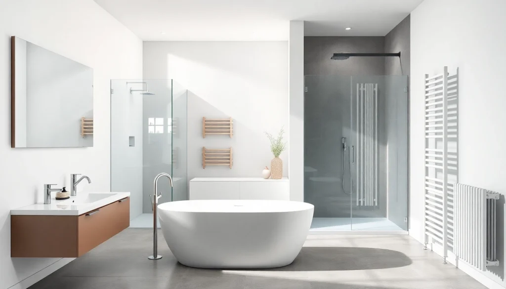 Gestalten Sie Ihr Badezimmer mit der sonni sanitär GmbH und modernen Duschwänden.