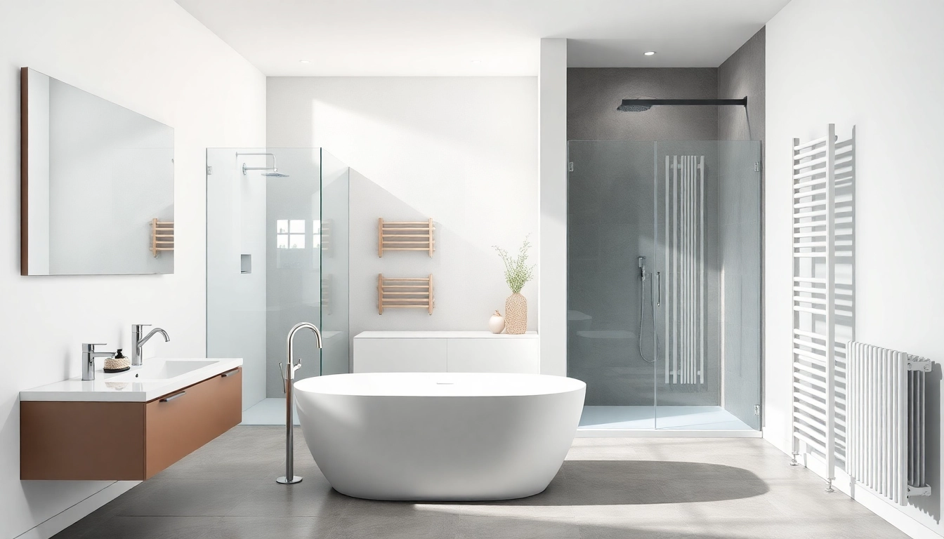 Gestalten Sie Ihr Badezimmer mit der sonni sanitär GmbH und modernen Duschwänden.