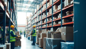 Warehouse logistics operations efficiently manage goods movement and storage.