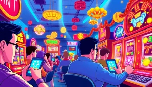 Rasakan keseruan bermain slot pulsa 5000 dengan mesin slot berwarna-warni dan grafik menarik.