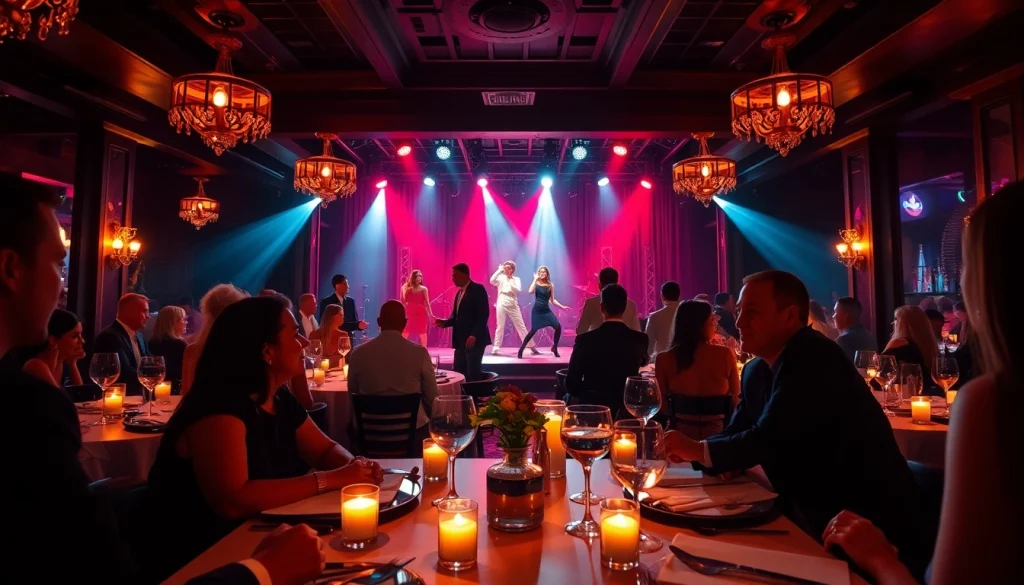 Dinner sxm at Club Noir, where elegant dining meets lively entertainment and captivating performances.