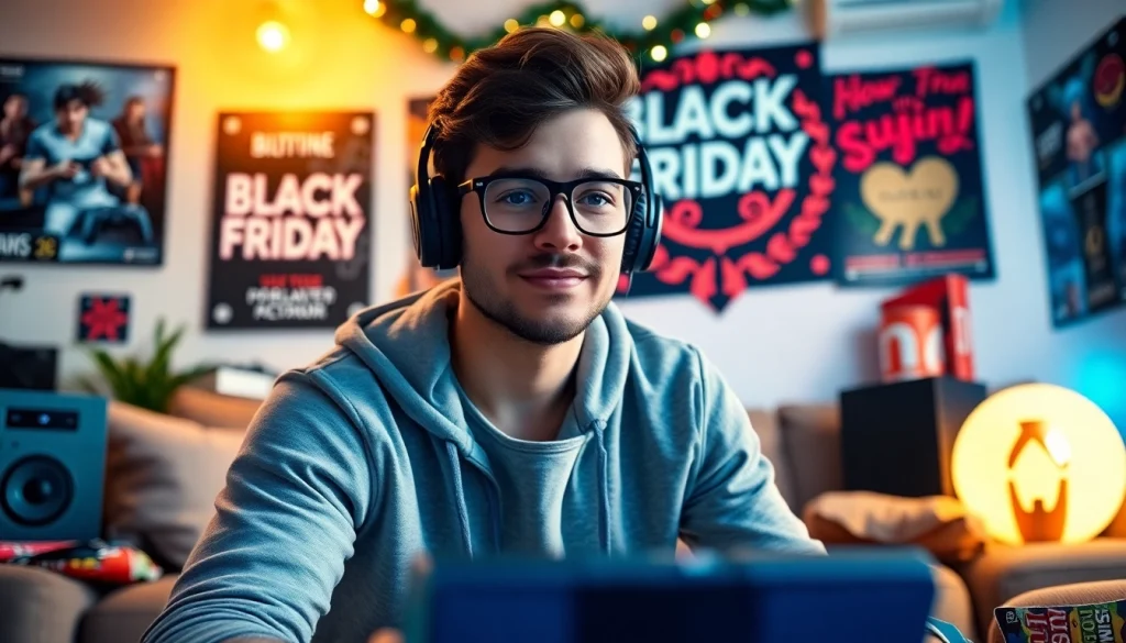 Shop early walmart ps5 black friday deals with an energetic gaming atmosphere.