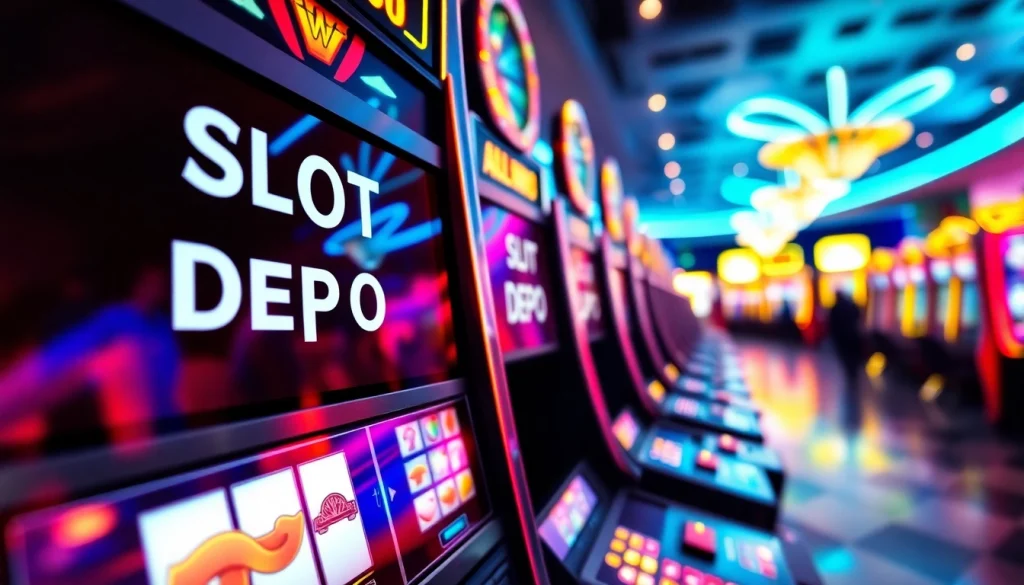 Menangkan hadiah menarik di slot depo 1000 dengan mesin slot modern dan pemain yang ceria.