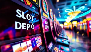 Menangkan hadiah menarik di slot depo 1000 dengan mesin slot modern dan pemain yang ceria.