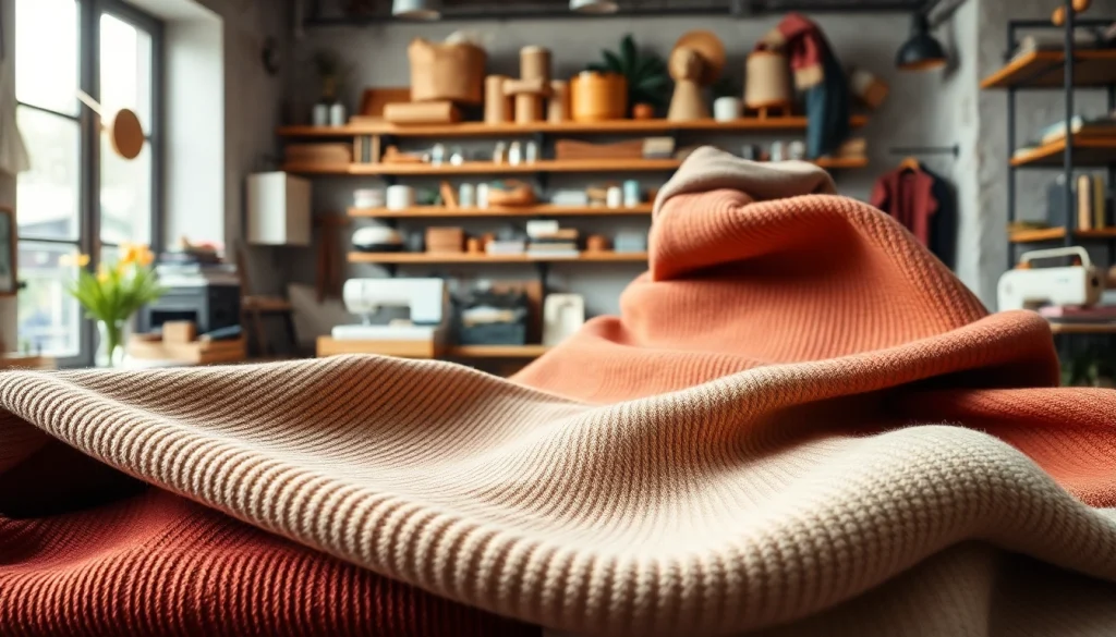 De ribcord stof in verschillende kleuren en texturen op een creatieve werkplek.