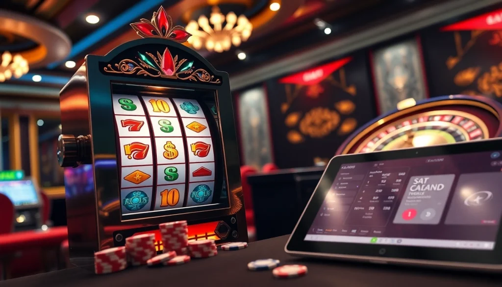 Experience the excitement of gta togel with vibrant slot machines and thrilling casino elements.