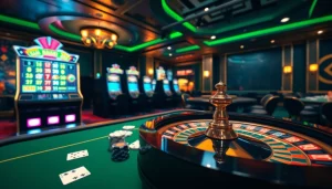 Découvrez l'excitation du casino en ligne français avec des machines à sous vibrantes et des tables de poker.