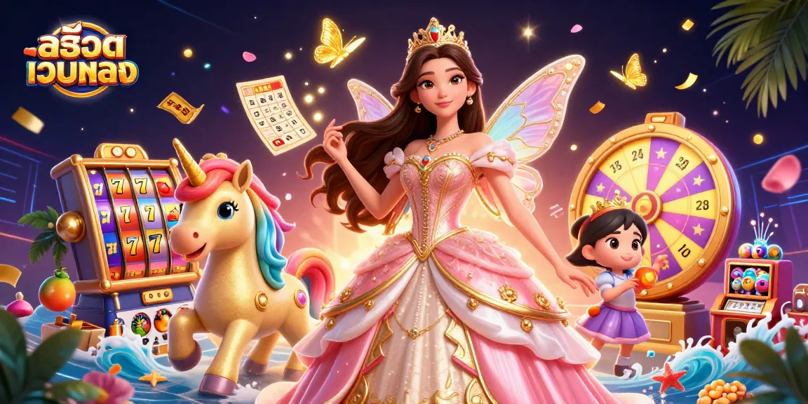 Engage with สล็อตเว็บตรง gaming as a glamorous character spins the slots and wins prizes.