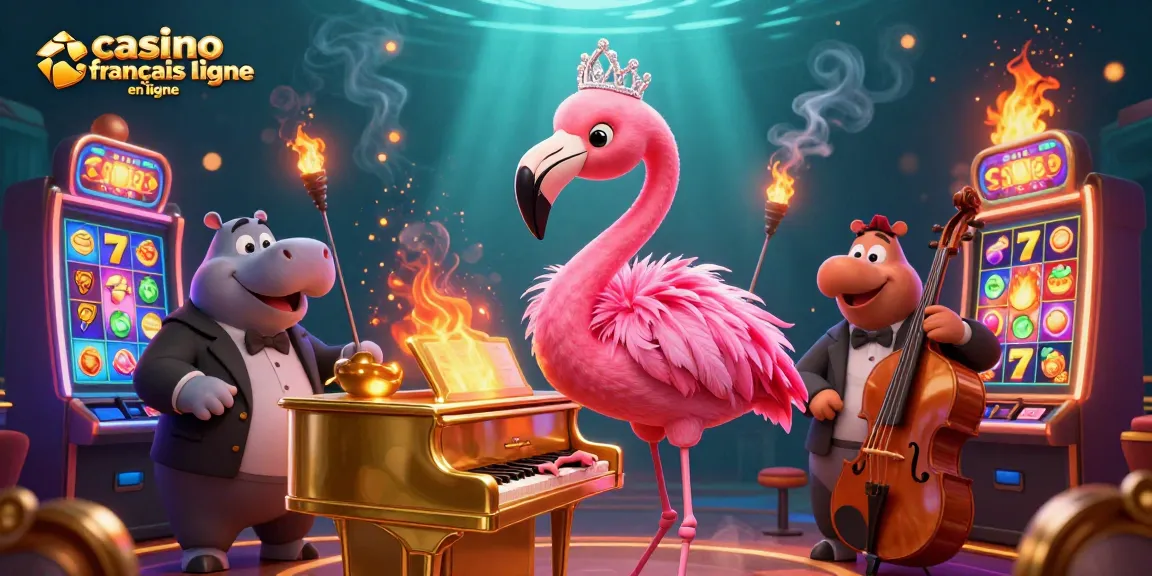 Vivez une expérience de jeu palpitante au casino francais en ligne avec des machines à sous 3D colorées et des personnages animés.