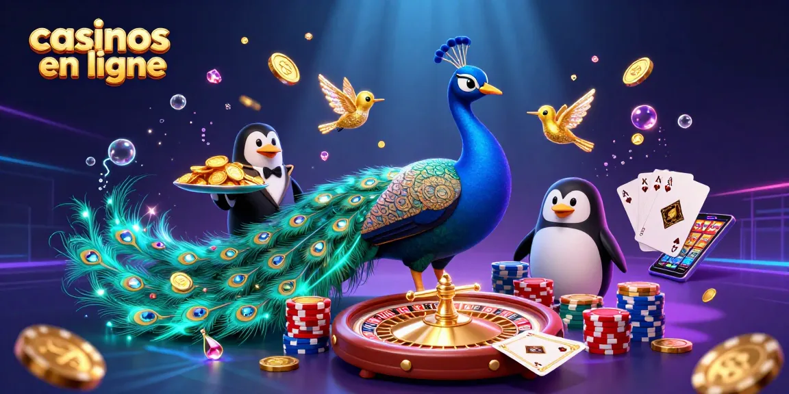 Les casinos en ligne offrent des jeux palpitants, incluant un paon aristocratique et un pingouin majordome.