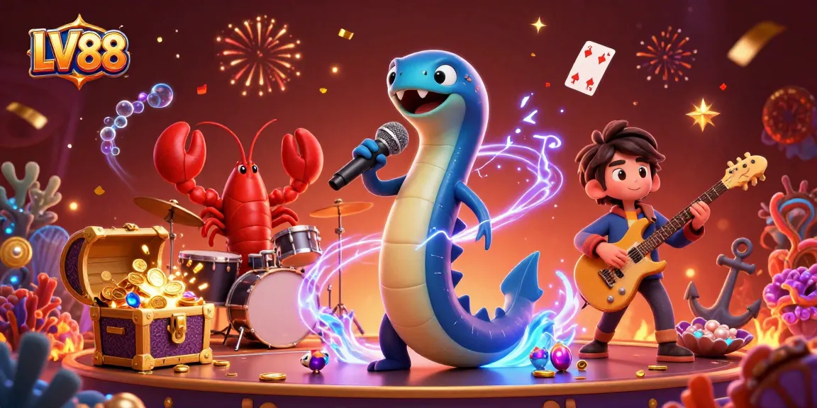 Experience the electrifying games at LV 88's underwater casino with dynamic performances and treasures.