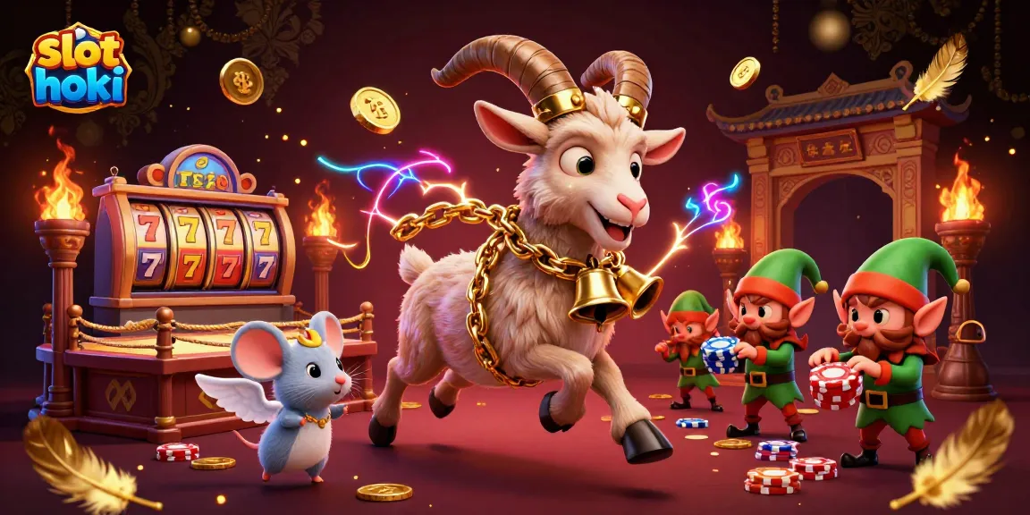 Experience slot hoki fun as Krampus and friends run an exciting casino with gold coins and festive chaos.