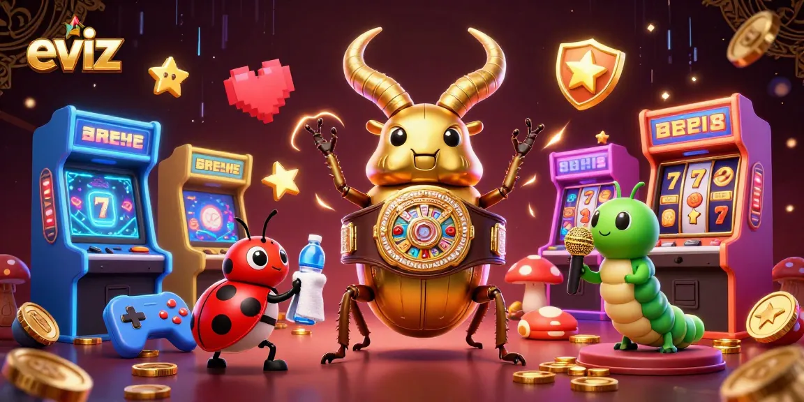 Engage with eviz's thrilling casino action featuring vibrant characters and gaming elements.