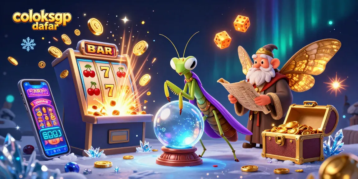 Enchanting coloksgp daftar scene with a fortune teller and engaging casino elements for players.