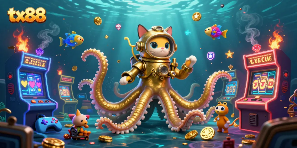 Win big with tx88 in this vibrant, dynamic casino-themed 3D illustration